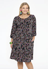 Dress puffed sleeves RUBY - black - #1