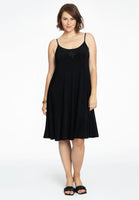 Dress spaghetti lace neck DOLCE - black  - #2