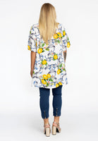 Tunic V-neck LEMON - white  - #3