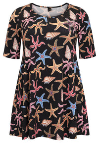 Tunic wide bottom sequins MARINA - black - #4