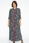 Blouse-dress ZEBRA - black 