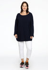 Pull square cashmere - blue