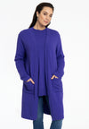 Cardigan long Woolmix - purple