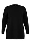 Pullover with slits Woolmix - black - #3
