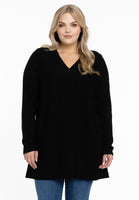 Pullover V-neck - black  - #1