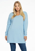 Pull v-neck cashmere - light blue - #1