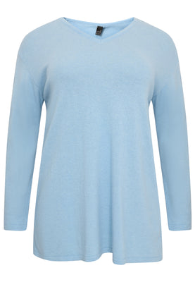 Pull v-neck cashmere - light blue - #4