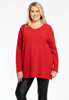 Pull v-neck cashmere - light red - #1