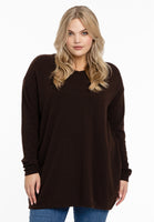 Pull v-neck cashmere - brown - #1