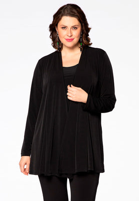 Cardigan short pleated DOLCE - black  - #1