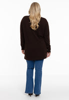 Pullover polo collar - brown - #3