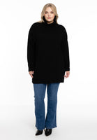 Pullover high neck rib - black  - #2