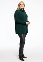 Pullover high neck rib - dark green - #2