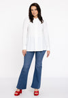 Blouse short A-line DOLCE - white