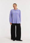 Blouse short A-line DOLCE - light purple