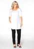 Tunic wide bottom VISCOSE - white - #2