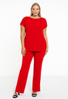 T-shirt cap sleeves DOLCE - red