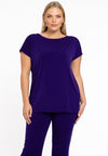 T-shirt cap sleeves DOLCE - purple 