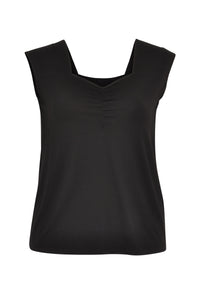 Singlet wide straps VISCOSE - black - #1