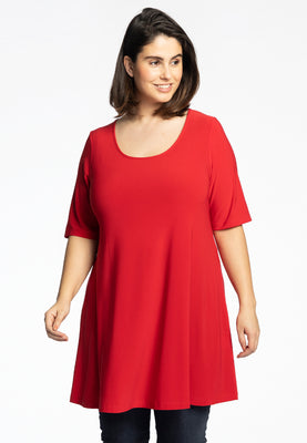 Tunic wide bottom DOLCE - red  - #1