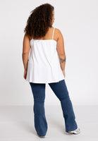 Singlet spaghetti A-line VISCOSE - white - #3