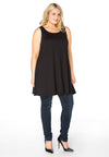 Singlet wide bottom COTTON - black