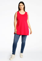 Singlet flare COTTON - red - #2