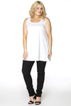 Singlet flare COTTON - white - #2