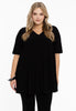 Tunic Swing short sleeve DOLCE - black 