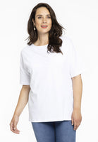 T-shirt wide COTTON - white  - #1