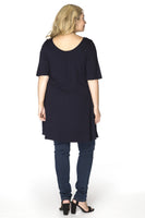 Tunic wide bottom COTTON - blue - #3