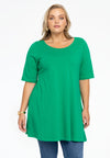 Tunic wide bottom COTTON - green 