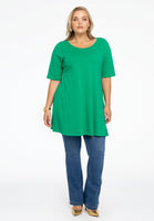 Tunic wide bottom COTTON - green  - #2