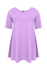 Tunic wide bottom COTTON - light purple - #4