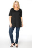 Tunic flare COTTON - black  - #2