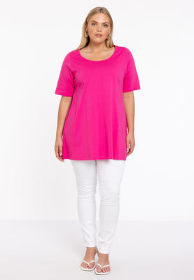 Tunic flare COTTON - pink - #2