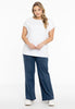 T-shirt cap sleeves wide VISCOSE - white  - #2