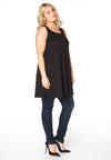 Singlet wide bottom VISCOSE - black