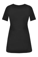 T-shirt long VISCOSE - black - #3