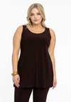 Singlet flare DOLCE - brown