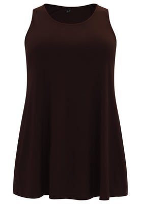 Singlet flare DOLCE - brown - #4