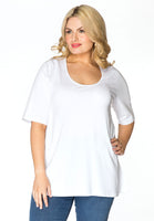 T-shirt A-line VISCOSE - white  - #2