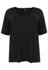 T-shirt A-line VISCOSE - black  - #4