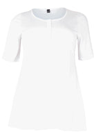 Tunic flare fit COTTON - white - #4