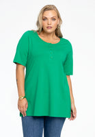 Tunic flare fit COTTON - green - #1