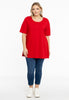 Tunic flare fit COTTON - red  - #2