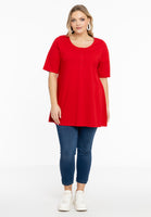 Tunic flare fit COTTON - red - #2