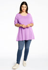 Tunic flare fit COTTON - light purple