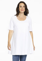 Tunic wide bottom COTTON - white - #1