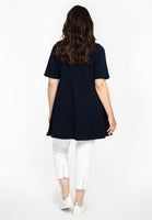 Tunic wide bottom COTTON - blue - #3